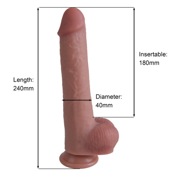 Dildo silikonowe 24 cm - obrazek 6