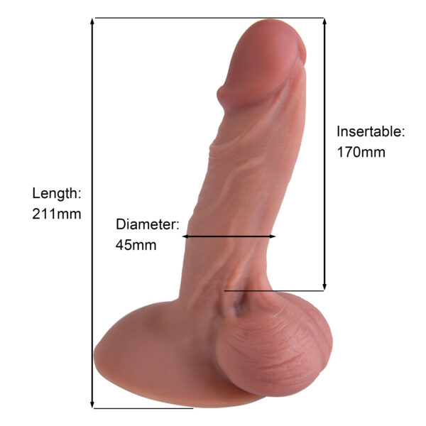 Dildo silikonowe 21 cm - obrazek 6