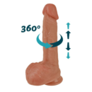 Dildo silikonowe 22 cm z ruchem posuwisto-rotacyjnym