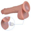 Dildo silikonowe 22 cm z ruchem posuwisto-rotacyjnym